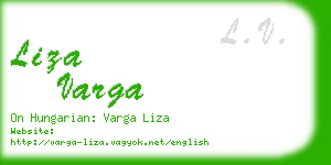 liza varga business card